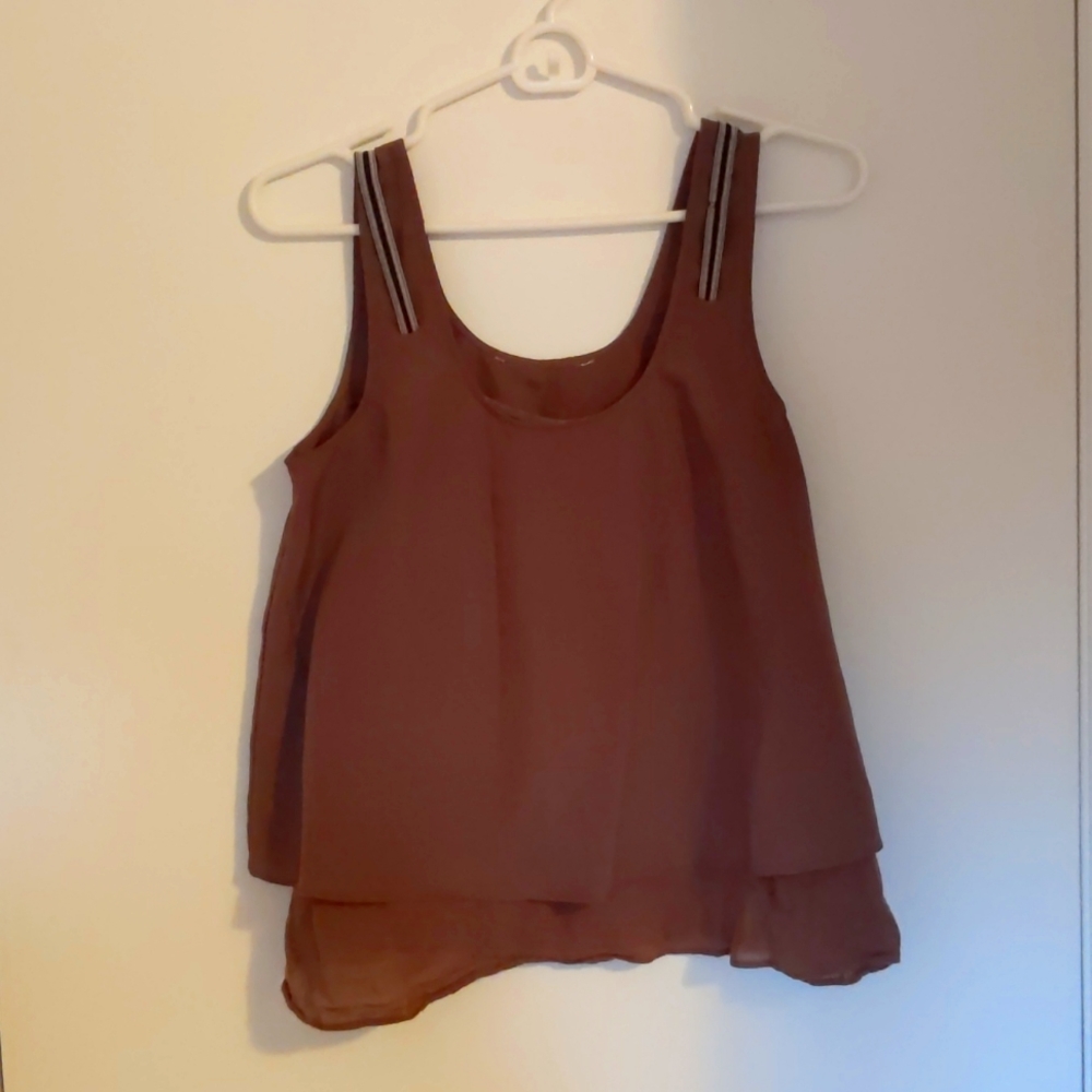 Cute dressy mauve tank